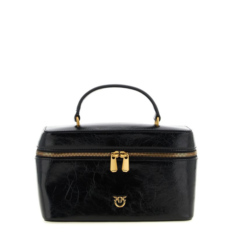 Pinko Black Calfskin Women's Handbag